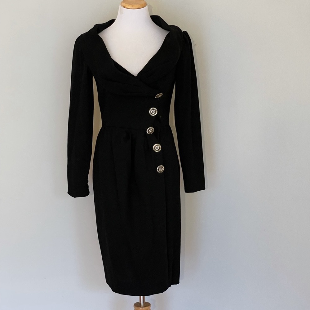 VINTAGE - CAROLYNE ROEHM BLACK DRESS